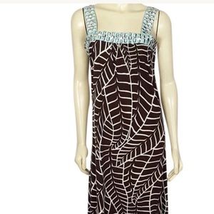 Tory Burch Large Gemstone Sleeveless Dress